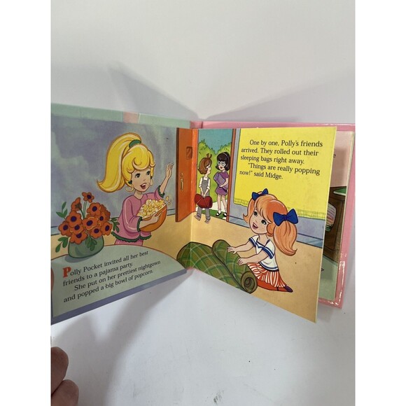 Vintage Polly Pocket's Pajama Party Pop-Up Book 1995 Bluebird Story Pops - Picture 6 of 7